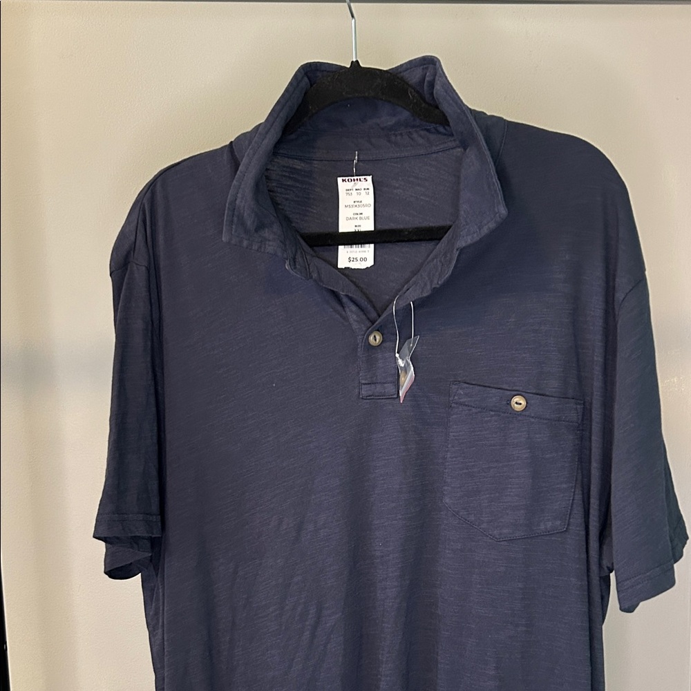 Sonoma Men's Deep Blue Polo Shirt